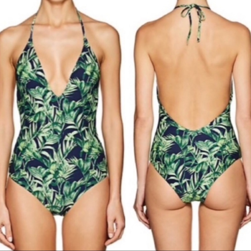 👙 🆕 🎗Onia one-piece tropical palm swimsuit